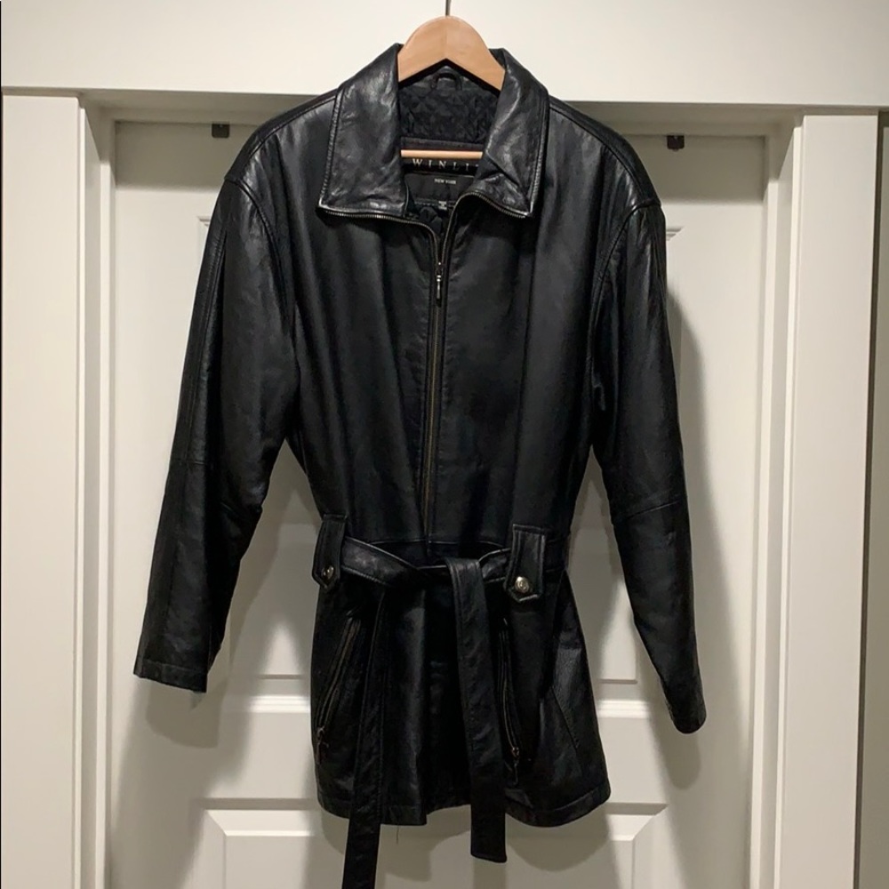 Winlit Woman’s Black Leather Jacket